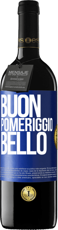 39,95 € | Vino rosso Edizione RED MBE Riserva Buon pomeriggio, bello Etichetta Blu. Etichetta personalizzabile Riserva 12 Mesi Raccogliere 2015 Tempranillo