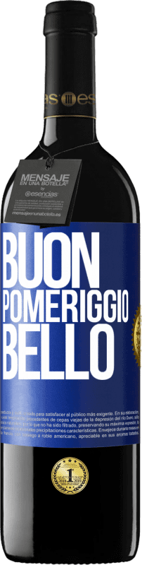 39,95 € Spedizione Gratuita | Vino rosso Edizione RED MBE Riserva Buon pomeriggio, bello Etichetta Blu. Etichetta personalizzabile Riserva 12 Mesi Raccogliere 2016 Tempranillo