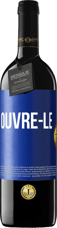39,95 € | Vin rouge Édition RED MBE Réserve Ouvre-le Étiquette Bleue. Étiquette personnalisable Réserve 12 Mois Récolte 2014 Tempranillo