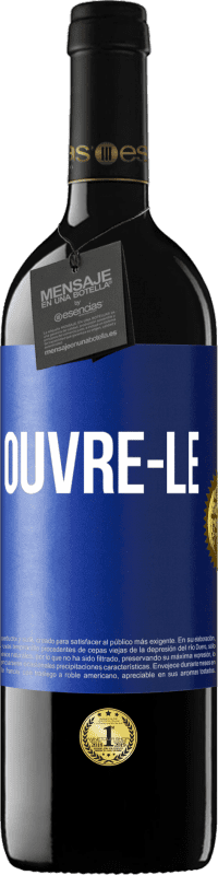 39,95 € | Vin rouge Édition RED MBE Réserve Ouvre-le Étiquette Bleue. Étiquette personnalisable Réserve 12 Mois Récolte 2016 Tempranillo