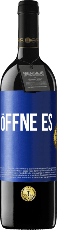 39,95 € | Rotwein RED Ausgabe MBE Reserve Öffne es Blaue Markierung. Anpassbares Etikett Reserve 12 Monate Ernte 2016 Tempranillo