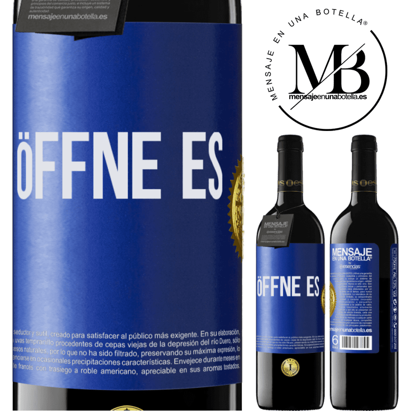 39,95 € Kostenloser Versand | Rotwein RED Ausgabe MBE Reserve Öffne es Blaue Markierung. Anpassbares Etikett Reserve 12 Monate Ernte 2015 Tempranillo