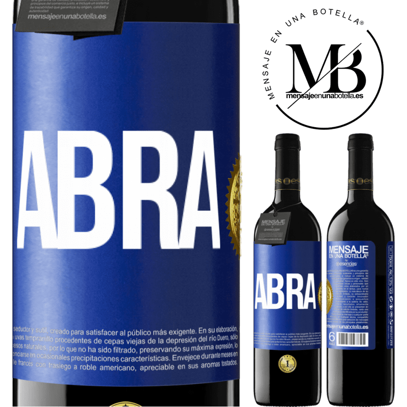 39,95 € Envio grátis | Vinho tinto Edição RED MBE Reserva Abra Etiqueta Azul. Etiqueta personalizável Reserva 12 Meses Colheita 2015 Tempranillo