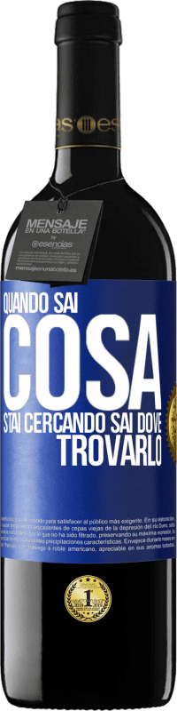 Spedizione Gratuita | Vino rosso Edizione RED MBE Riserva Quando sai cosa stai cercando, sai dove trovarlo Etichetta Blu. Etichetta personalizzabile Riserva 12 Mesi Raccogliere 2014 Tempranillo