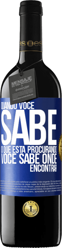 «Quando você sabe o que está procurando, você sabe onde encontrar» Edição RED MBE Reserva