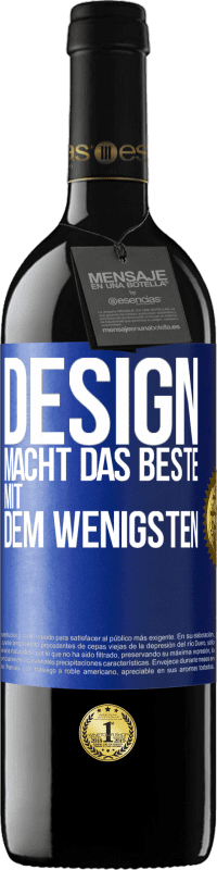 39,95 € | Rotwein RED Ausgabe MBE Reserve Design macht das Beste mit dem Wenigsten Blaue Markierung. Anpassbares Etikett Reserve 12 Monate Ernte 2015 Tempranillo