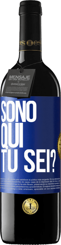 39,95 € Spedizione Gratuita | Vino rosso Edizione RED MBE Riserva Sono qui. Tu sei? Etichetta Blu. Etichetta personalizzabile Riserva 12 Mesi Raccogliere 2016 Tempranillo