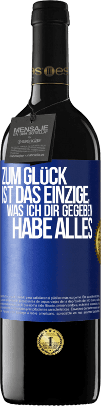 «Zum Glück ist das Einzige, was ich dir gegeben habe, alles» RED Ausgabe MBE Reserve