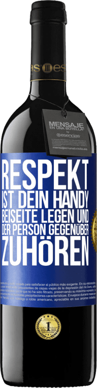 «RESPEKT ist dein Handy beiseite legen und der Person gegenüber zuhören» RED Ausgabe MBE Reserve