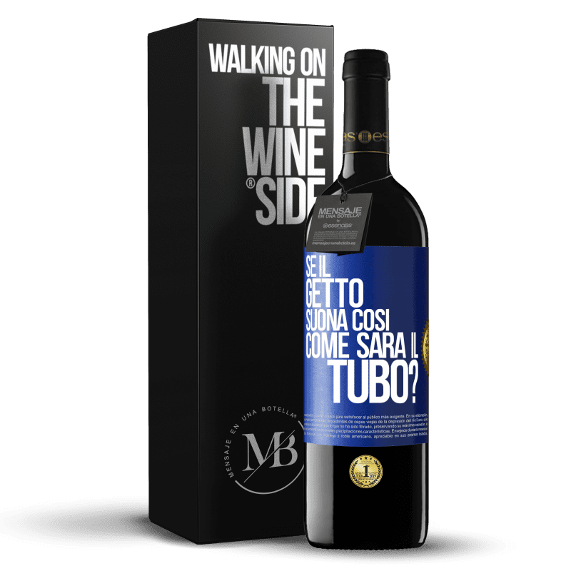 39,95 € Spedizione Gratuita | Vino rosso Edizione RED MBE Riserva Se il getto suona così, come sarà il tubo? Etichetta Blu. Etichetta personalizzabile Riserva 12 Mesi Raccogliere 2014 Tempranillo