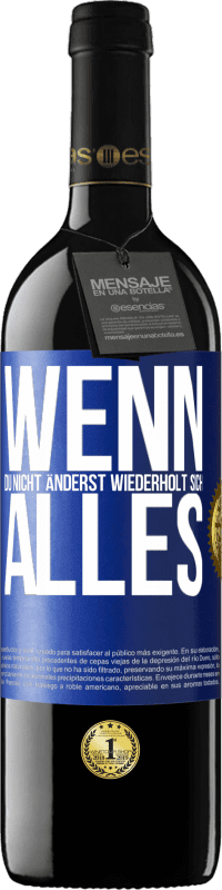 Kostenloser Versand | Rotwein RED Ausgabe MBE Reserve Wenn du nicht änderst, wiederholt sich alles Blaue Markierung. Anpassbares Etikett Reserve 12 Monate Ernte 2014 Tempranillo