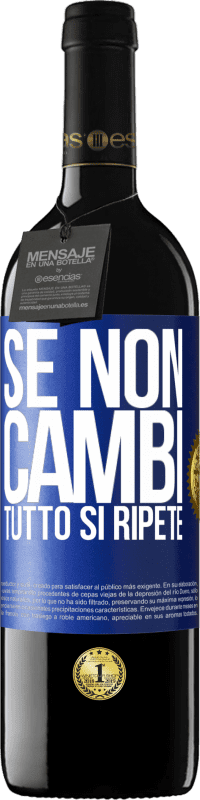 «Se non cambi tutto si ripete» Edizione RED MBE Riserva