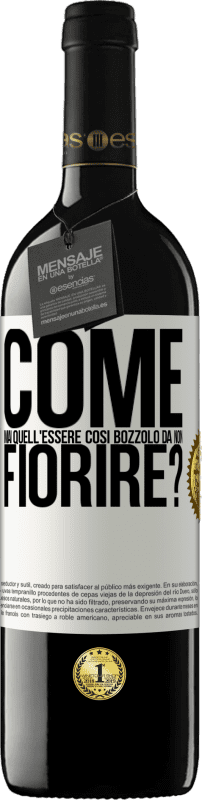 39,95 € Spedizione Gratuita | Vino rosso Edizione RED MBE Riserva come mai quell'essere così bozzolo da non fiorire? Etichetta Bianca. Etichetta personalizzabile Riserva 12 Mesi Raccogliere 2016 Tempranillo