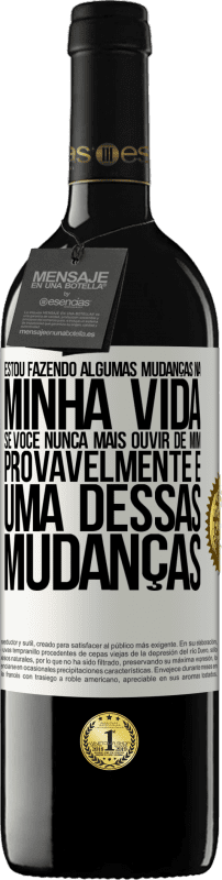 39,95 € | Vinho tinto Edição RED MBE Reserva Estou fazendo algumas mudanças na minha vida. Se você nunca mais ouvir de mim, provavelmente é uma dessas mudanças Etiqueta Branca. Etiqueta personalizável Reserva 12 Meses Colheita 2015 Tempranillo