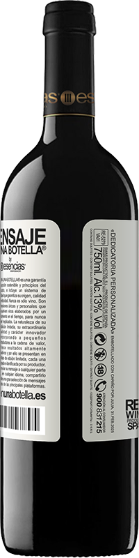 39,95 € | Rotwein RED Ausgabe MBE Reserve Das Traurige ist nicht, auf den Friedhof zu gehen, sondern dort zu bleiben Weißes Etikett. Anpassbares Etikett Reserve 12 Monate Ernte 2015 Tempranillo