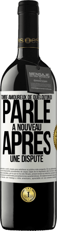 39,95 € | Vin rouge Édition RED MBE Réserve Tombe amoureux de quelqu'un qui parle à nouveau après une dispute Étiquette Blanche. Étiquette personnalisable Réserve 12 Mois Récolte 2015 Tempranillo