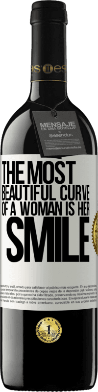 39,95 € Free Shipping | Red Wine RED Edition MBE Reserve The most beautiful curve of a woman is her smile White Label. Customizable label Reserve 12 Months Harvest 2015 Tempranillo