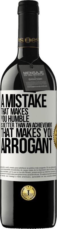 «A mistake that makes you humble is better than an achievement that makes you arrogant» RED Edition MBE Reserve