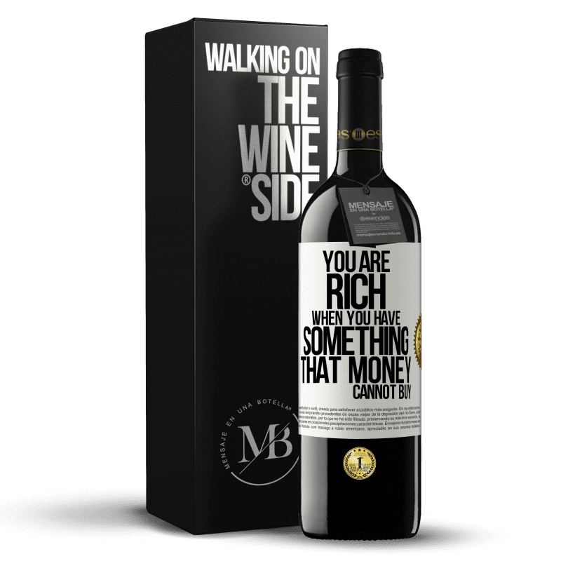 39,95 € Free Shipping | Red Wine RED Edition MBE Reserve You are rich when you have something that money cannot buy White Label. Customizable label Reserve 12 Months Harvest 2015 Tempranillo