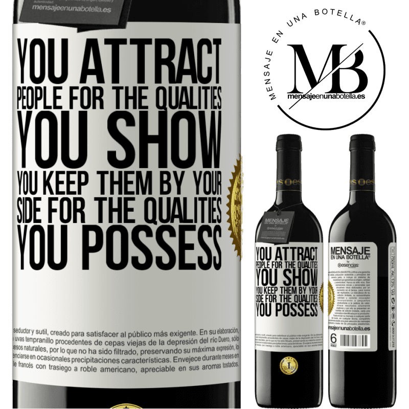 24,95 € Free Shipping | Red Wine RED Edition Crianza 6 Months You attract people for the qualities you show. You keep them by your side for the qualities you possess White Label. Customizable label Aging in oak barrels 6 Months Harvest 2019 Tempranillo