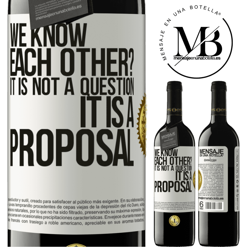 29,95 € Free Shipping | Red Wine RED Edition Crianza 6 Months We know each other? It is not a question, it is a proposal White Label. Customizable label Aging in oak barrels 6 Months Harvest 2020 Tempranillo