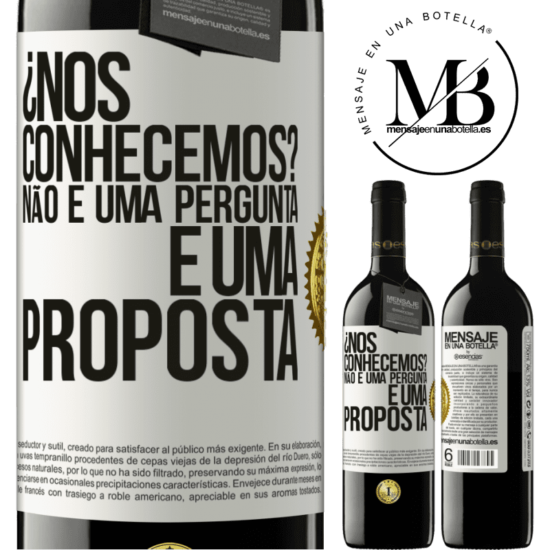 39,95 € Envio grátis | Vinho tinto Edição RED MBE Reserva ¿Nos conhecemos? Não é uma pergunta, é uma proposta Etiqueta Branca. Etiqueta personalizável Reserva 12 Meses Colheita 2016 Tempranillo