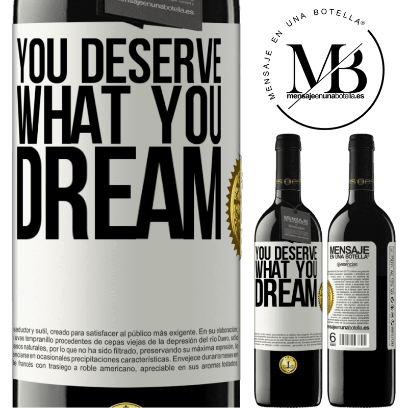 24,95 € Free Shipping | Red Wine RED Edition Crianza 6 Months You deserve what you dream White Label. Customizable label Aging in oak barrels 6 Months Harvest 2019 Tempranillo
