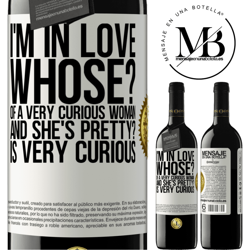 24,95 € Free Shipping | Red Wine RED Edition Crianza 6 Months I'm in love. Whose? Of a very curious woman. And she's pretty? Is very curious White Label. Customizable label Aging in oak barrels 6 Months Harvest 2019 Tempranillo