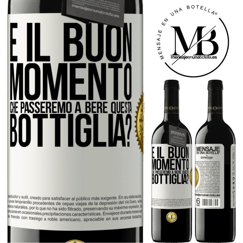 39,95 € Spedizione Gratuita | Vino rosso Edizione RED MBE Riserva e il buon momento che passeremo a bere questa bottiglia? Etichetta Bianca. Etichetta personalizzabile Riserva 12 Mesi Raccogliere 2015 Tempranillo