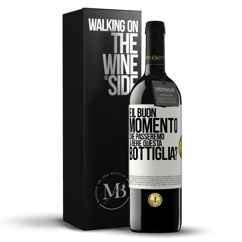 39,95 € Spedizione Gratuita | Vino rosso Edizione RED MBE Riserva e il buon momento che passeremo a bere questa bottiglia? Etichetta Bianca. Etichetta personalizzabile Riserva 12 Mesi Raccogliere 2015 Tempranillo