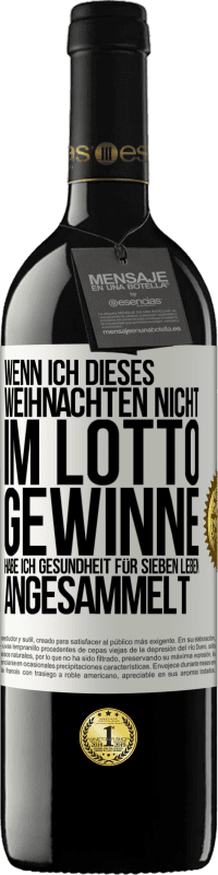 «Wenn ich dieses Weihnachten nicht im Lotto gewinne, habe ich Gesundheit für sieben Leben angesammelt» RED Ausgabe MBE Reserve