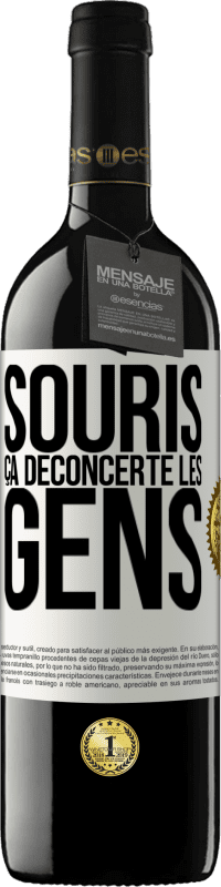 39,95 € | Vin rouge Édition RED MBE Réserve Souris, ça déconcerte les gens Étiquette Blanche. Étiquette personnalisable Réserve 12 Mois Récolte 2015 Tempranillo