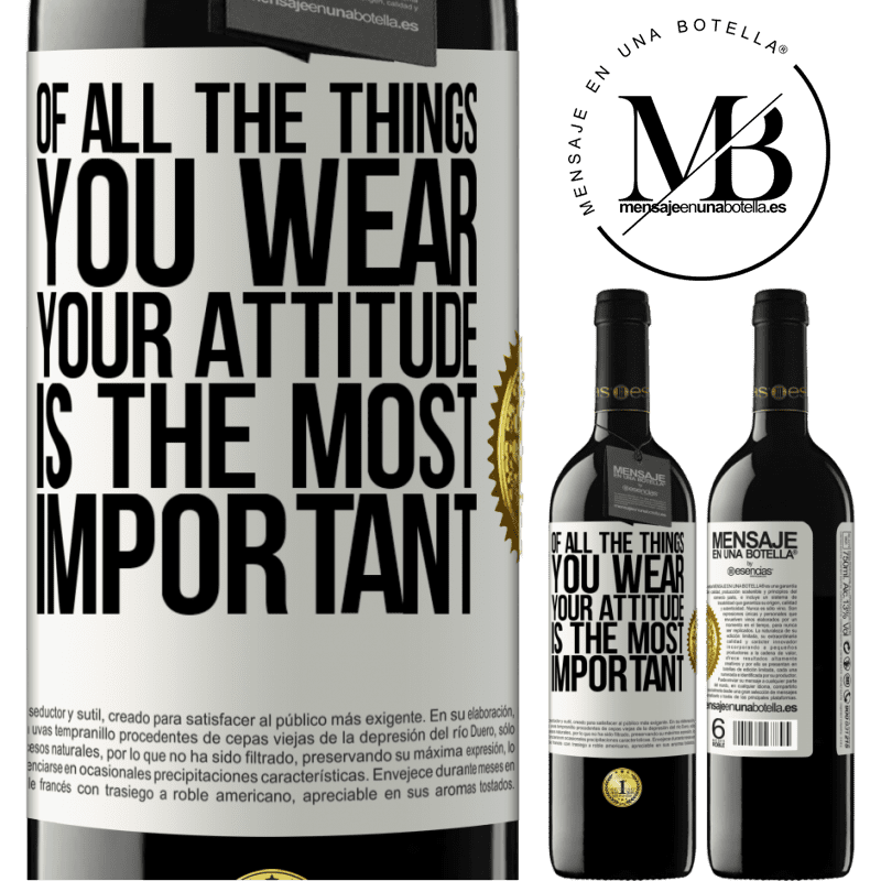 24,95 € Free Shipping | Red Wine RED Edition Crianza 6 Months Of all the things you wear, your attitude is the most important White Label. Customizable label Aging in oak barrels 6 Months Harvest 2019 Tempranillo