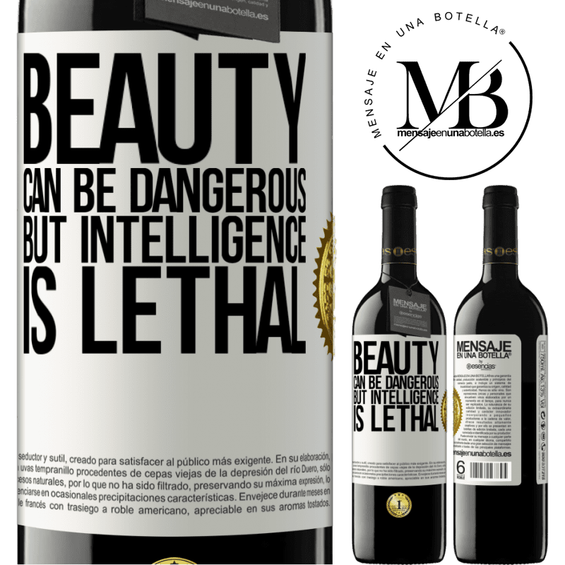 39,95 € Free Shipping | Red Wine RED Edition MBE Reserve Beauty can be dangerous, but intelligence is lethal White Label. Customizable label Reserve 12 Months Harvest 2015 Tempranillo
