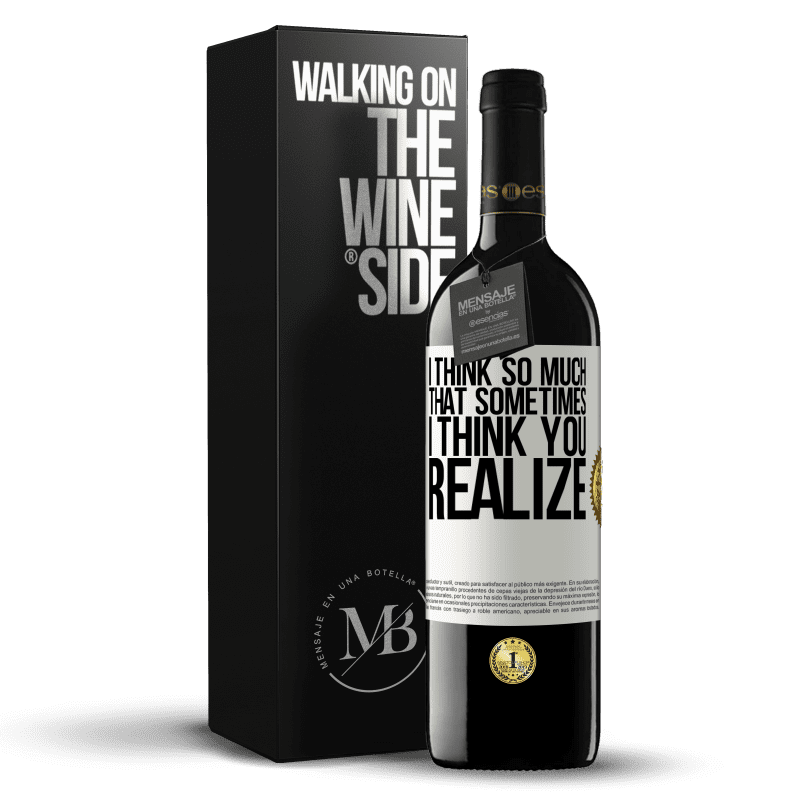 39,95 € Free Shipping | Red Wine RED Edition MBE Reserve I think so much that sometimes I think you realize White Label. Customizable label Reserve 12 Months Harvest 2014 Tempranillo