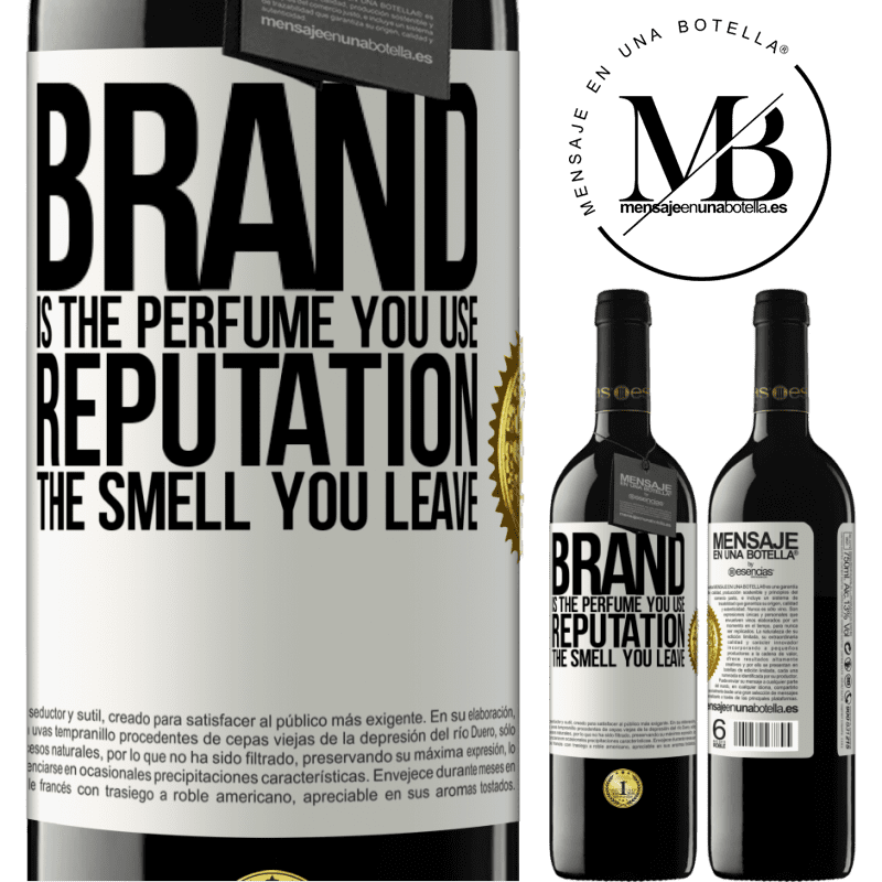 39,95 € Free Shipping | Red Wine RED Edition MBE Reserve Brand is the perfume you use. Reputation, the smell you leave White Label. Customizable label Reserve 12 Months Harvest 2014 Tempranillo