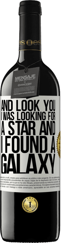 39,95 € Free Shipping | Red Wine RED Edition MBE Reserve And look you, I was looking for a star and I found a galaxy White Label. Customizable label Reserve 12 Months Harvest 2016 Tempranillo