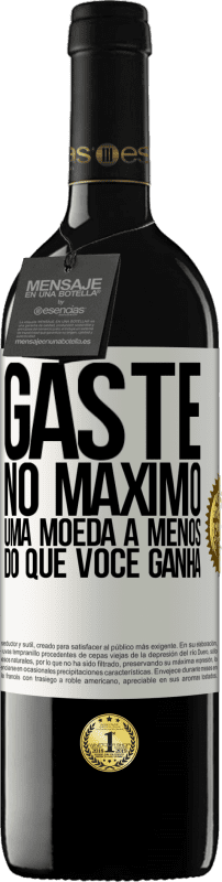 39,95 € Envio grátis | Vinho tinto Edição RED MBE Reserva Gaste, no máximo, uma moeda a menos do que você ganha Etiqueta Branca. Etiqueta personalizável Reserva 12 Meses Colheita 2016 Tempranillo