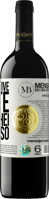 «Não. Não tive sorte, trabalhei para isso» Edição RED MBE Reserva