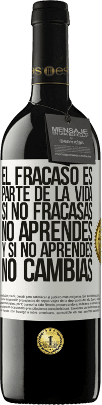 «El fracaso es parte de la vida. Si no fracasas, no aprendes, y si no aprendes, no cambias» Edición RED MBE Reserva