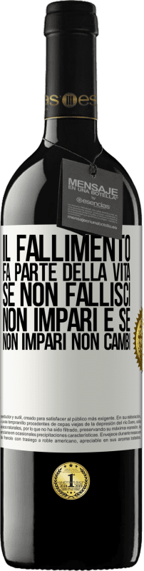 «Il fallimento fa parte della vita. Se non fallisci, non impari e se non impari non cambi» Edizione RED MBE Riserva