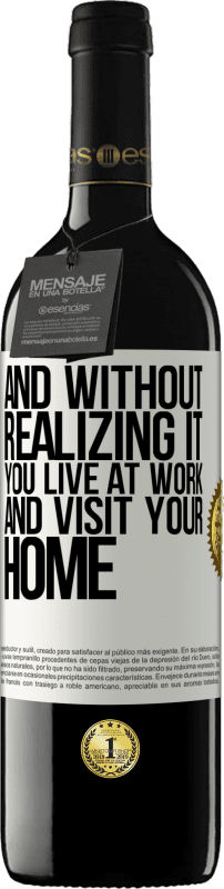 39,95 € | 赤ワイン REDエディション MBE 予約する それに気付かずに、あなたは職場で生活し、あなたの家を訪問します ホワイトラベル. カスタマイズ可能なラベル 予約する 12 月 収穫 2016 Tempranillo