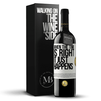 «When the time is right, it just happens» RED Edition MBE Reserve