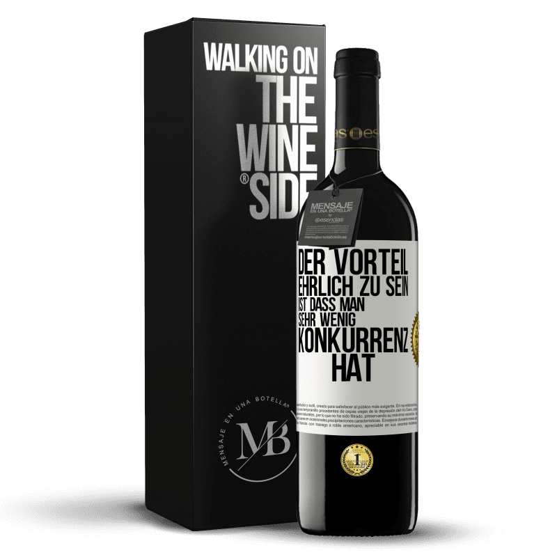 39,95 € Kostenloser Versand | Rotwein RED Ausgabe MBE Reserve Der Vorteil, ehrlich zu sein, ist dass man sehr wenig Konkurrenz hat Weißes Etikett. Anpassbares Etikett Reserve 12 Monate Ernte 2016 Tempranillo