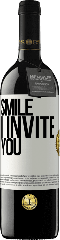 39,95 € | Red Wine RED Edition MBE Reserve Smile I invite you White Label. Customizable label Reserve 12 Months Harvest 2016 Tempranillo