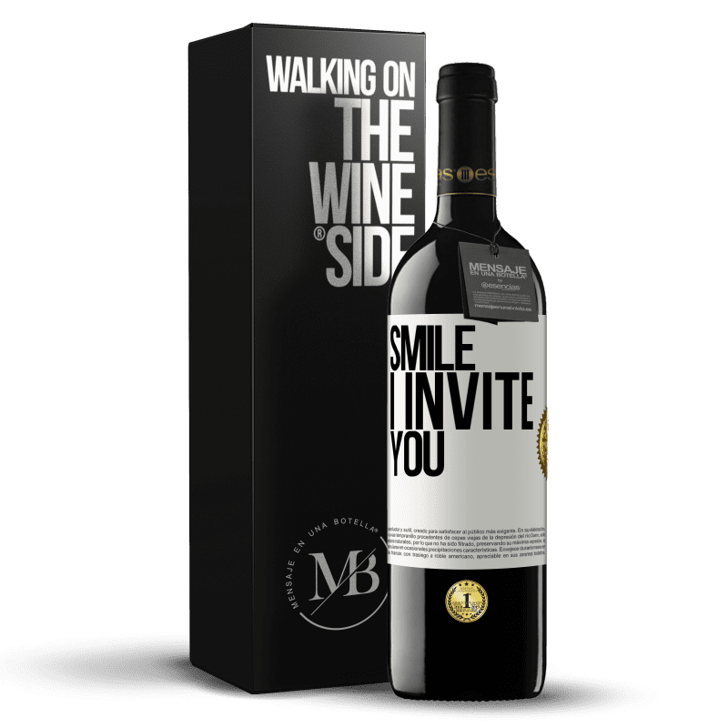 39,95 € Free Shipping | Red Wine RED Edition MBE Reserve Smile I invite you White Label. Customizable label Reserve 12 Months Harvest 2014 Tempranillo
