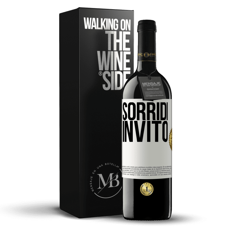 39,95 € Spedizione Gratuita | Vino rosso Edizione RED MBE Riserva Sorridi, invito Etichetta Bianca. Etichetta personalizzabile Riserva 12 Mesi Raccogliere 2016 Tempranillo
