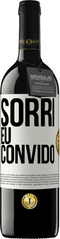 39,95 € | Vinho tinto Edição RED MBE Reserva Sorri eu convido Etiqueta Branca. Etiqueta personalizável Reserva 12 Meses Colheita 2016 Tempranillo