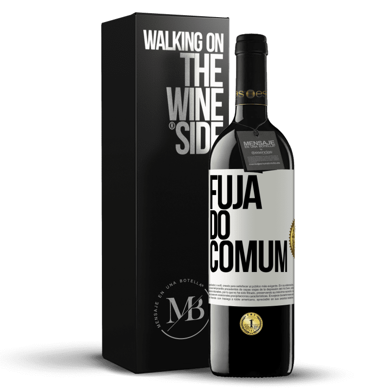 39,95 € Envio grátis | Vinho tinto Edição RED MBE Reserva Fuja do comum Etiqueta Branca. Etiqueta personalizável Reserva 12 Meses Colheita 2015 Tempranillo