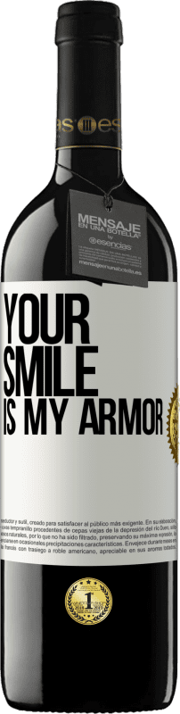 39,95 € | Red Wine RED Edition MBE Reserve Your smile is my armor White Label. Customizable label Reserve 12 Months Harvest 2014 Tempranillo
